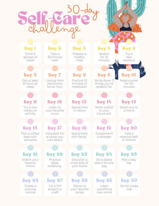 30 day self care challenge